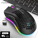 Mouse sem fio com plugue receptor USB